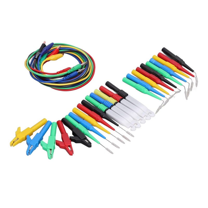 Banana Plug Test Leads Kit 30 Pieces with 90 135 180 Degree Back Probes - Image 4