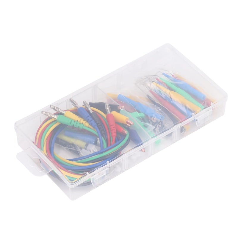 Banana Plug Test Leads Kit 30 Pieces with 90 135 180 Degree Back Probes - Image 1