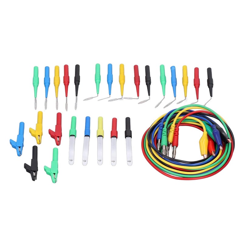 Banana Plug Test Leads Kit 30 Pieces with 90 135 180 Degree Back Probes - Image 3