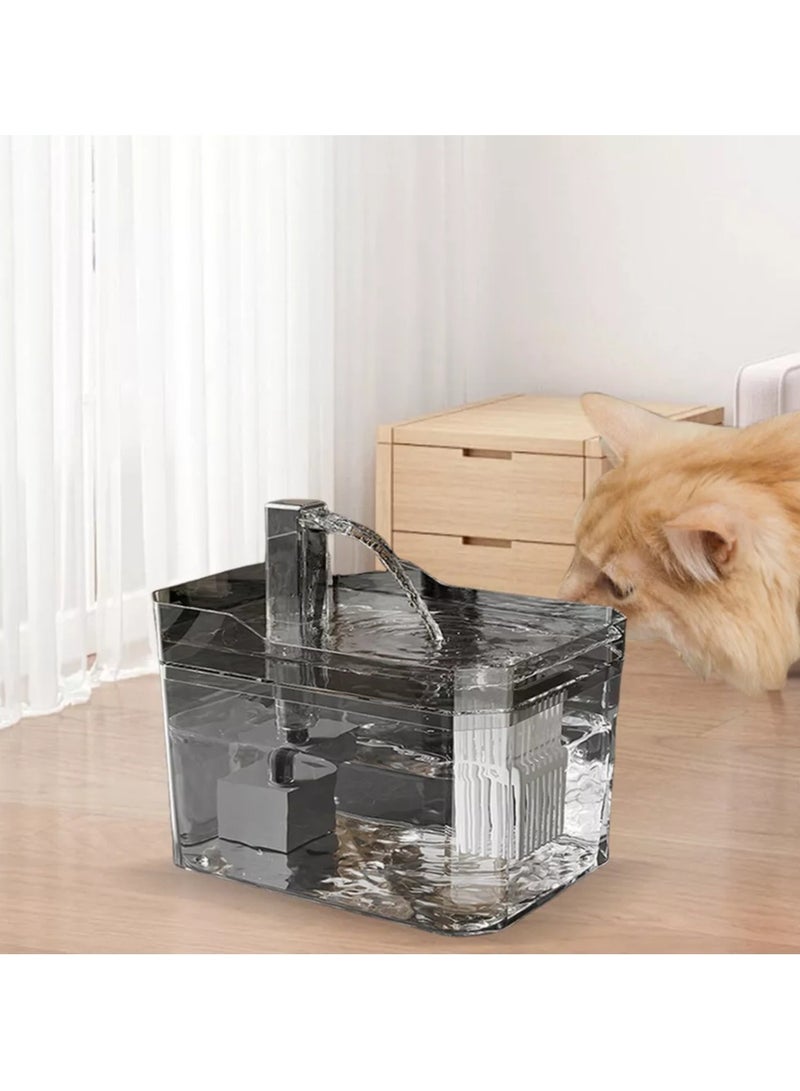 Generic 1.5L Auto Pet Water Fountain, Large Cat Water Fountain With 6 Filter Pad , Ultra Silent Water Fountain With 3 Water Flow Modes for Cats and Dogs  - Image 2