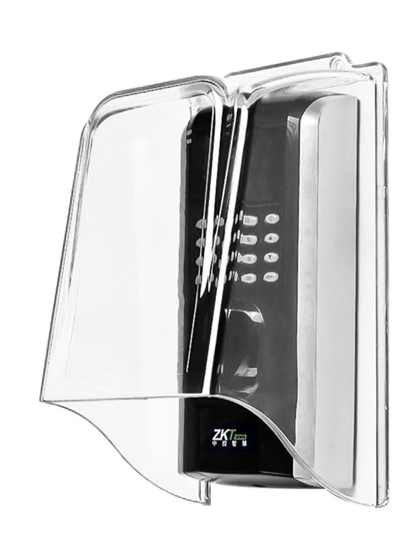 Doorbell Rain Cover, lengthen Transparent PC doorbell Waterproof Cover Weatherproof Protector Doorbell Attachment for Doorbell Chime Transparent - Image 1