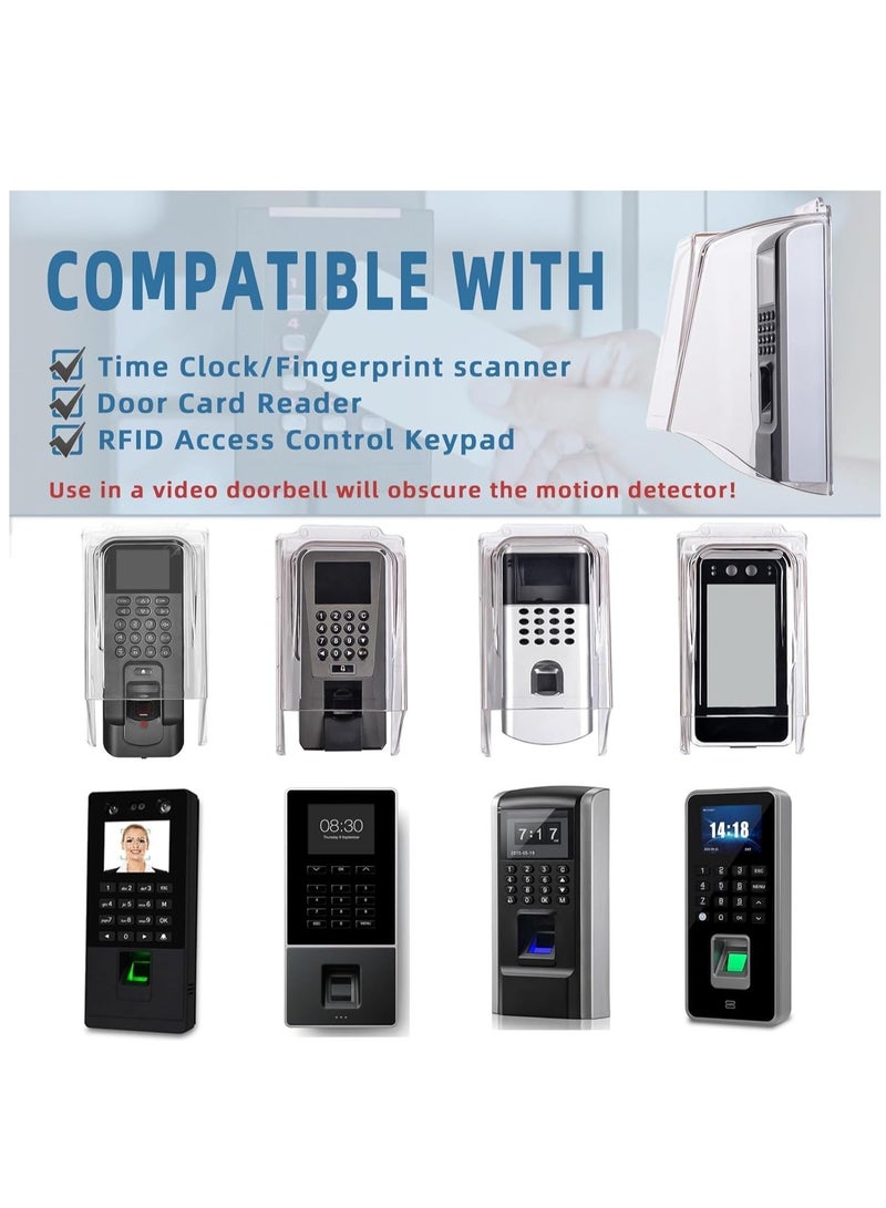 Doorbell Rain Cover, lengthen Transparent PC doorbell Waterproof Cover Weatherproof Protector Doorbell Attachment for Doorbell Chime Transparent - Image 4