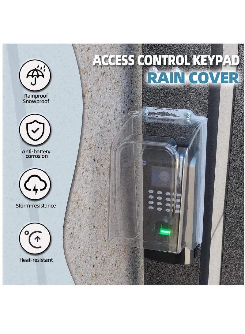 Doorbell Rain Cover, lengthen Transparent PC doorbell Waterproof Cover Weatherproof Protector Doorbell Attachment for Doorbell Chime Transparent - Image 2
