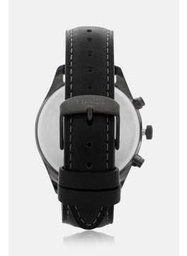 TIMEX Men T TW2R88400 Leather Analog Watch 42mm, Black  - Image 5