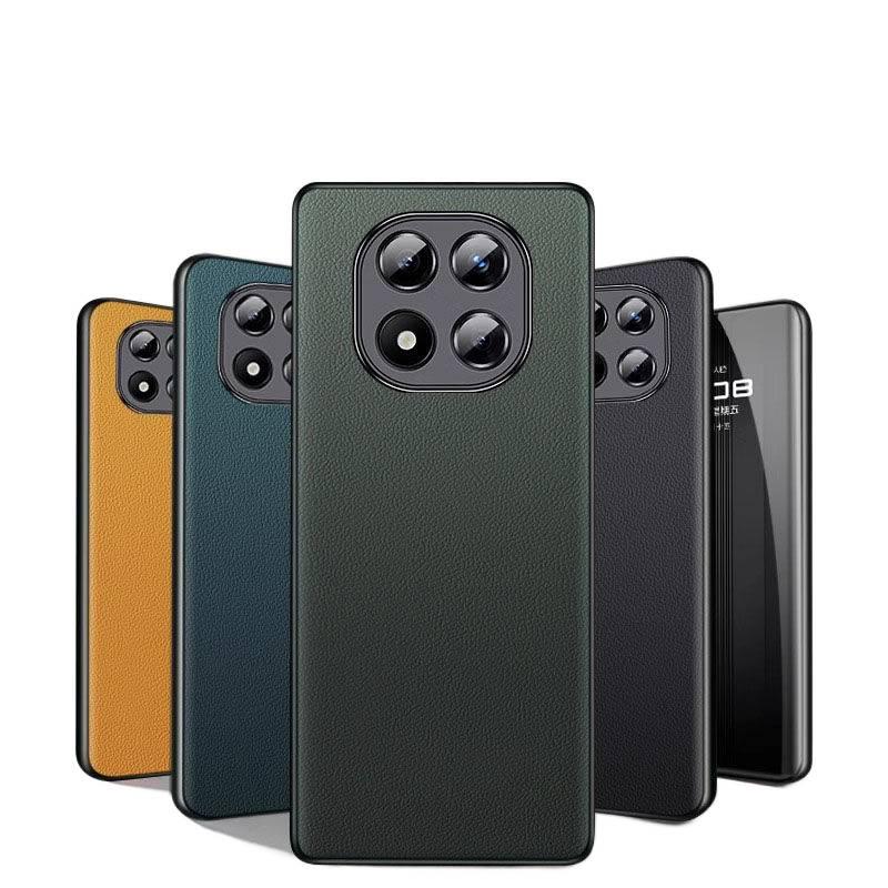 LS غطاء واقي بملمس جلد لـ Redmi Note 14 Pro مع حماية من السقوط وملمس جلد أصلي مع مقاوم للصدمات مع مقاوم للخدش باللون Mountain Green باللون الأخضر باللون الأحمر - Image 3