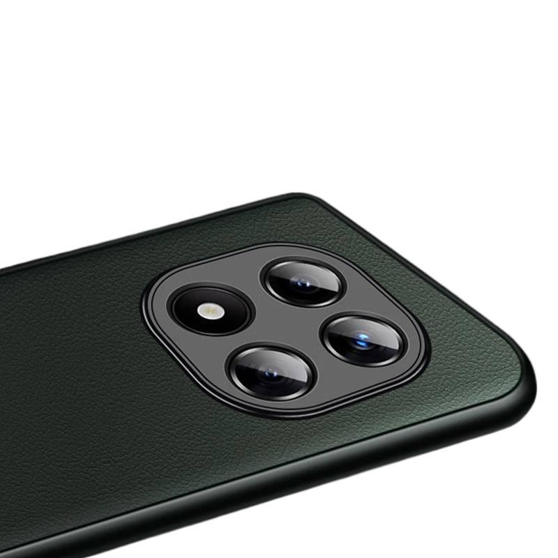 LS غطاء واقي بملمس جلد لـ Redmi Note 14 Pro مع حماية من السقوط وملمس جلد أصلي مع مقاوم للصدمات مع مقاوم للخدش باللون Mountain Green باللون الأخضر باللون الأحمر - Image 5