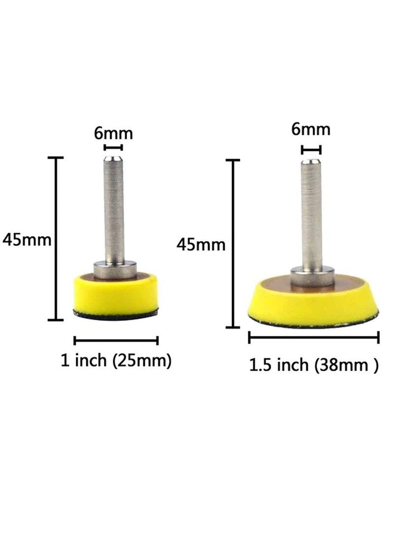 DIY Crafts DIY Crafts CTDIYHI56028 1 Inch 6MM Shank 1 x 1 inch 6mm Mounted Shank Backup Sanding Pads for  - Image 4