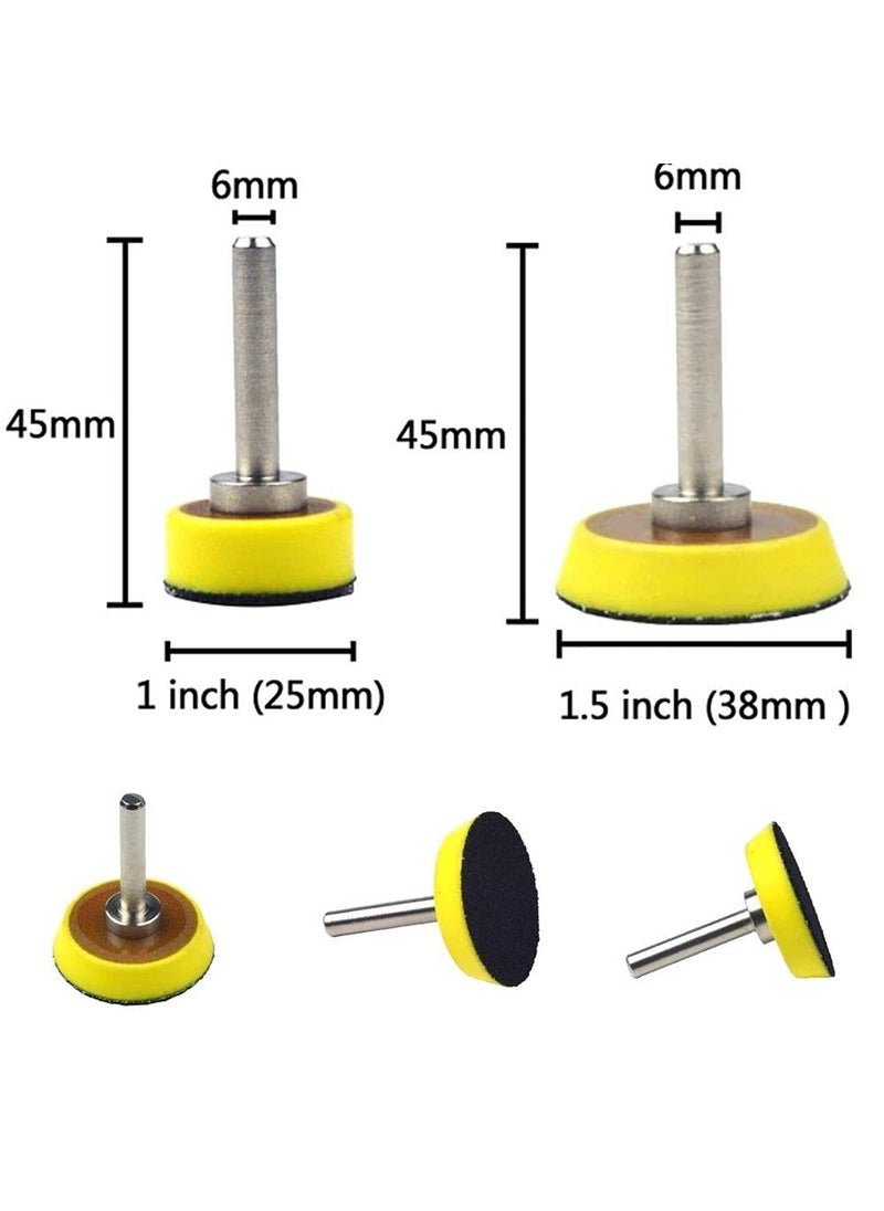 DIY Crafts DIY Crafts CTDIYHI56028 1 Inch 6MM Shank 1 x 1 inch 6mm Mounted Shank Backup Sanding Pads for  - Image 5