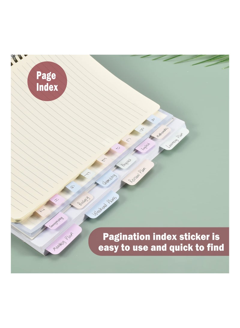 SOLARAE Post-It Flags, Sticky Index Tabs, Writable and Repositionable File Tabs Flags for Annotating Books, Office & School Study Supplies, Waterproof Pet Material(12 Pack)(3 Types of 4 Each) - Image 5