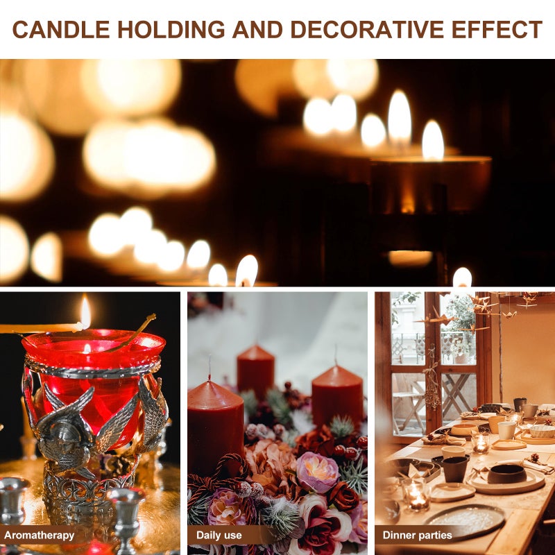 1pc Iron Incense Burning Container Decorative Incense Burning Base Home Decor - Image 2