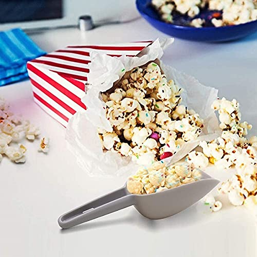 MOBDESK 6 Pack Ice Scoop, Multi-Purpose Plastic Kitchen Scoops Bar Scooper for Canisters, Flour, Ice Cubes, Dry Foods, Candy, Pop Corn, Coffee Beans and Pet Food Scoop for Kitchen Bar Party Wedding - Image 5