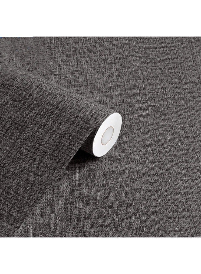 آنا ورق جدران لاصق سميك بتصميم منقوش رمادي داكن 40 سم × 5 م - Image 1