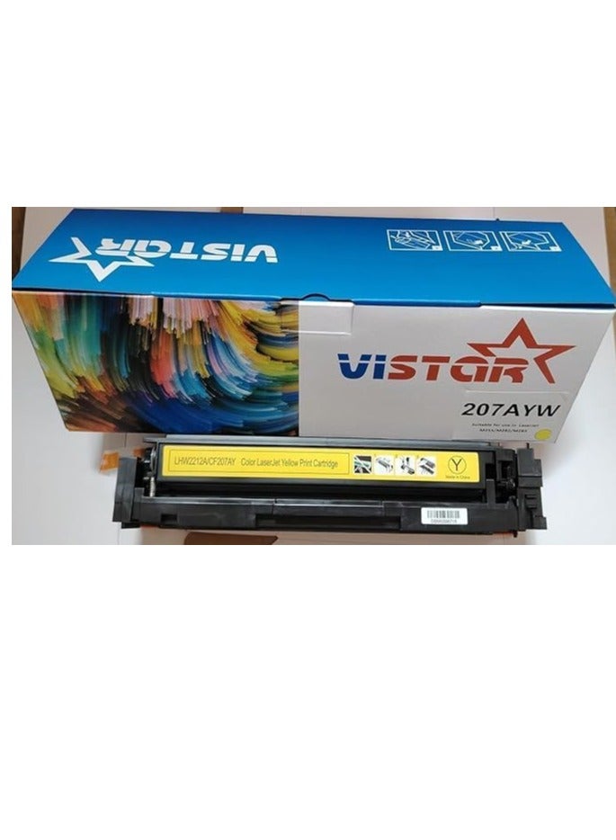 Vistara Vistar 207A لطابعات HP M255dw M283fdw M282nw، أصفر - Image 1