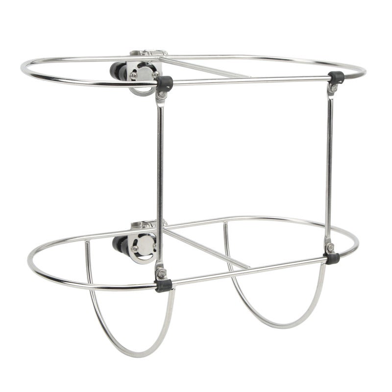 Boat Mudguard Rack 304 Stainless Steel Waterproof Rust Resistant Folding Double Holder - Deck Space Safety Rail Mounted Easy Use Yacht Equipment for Boats Yachts Marines - Image 3
