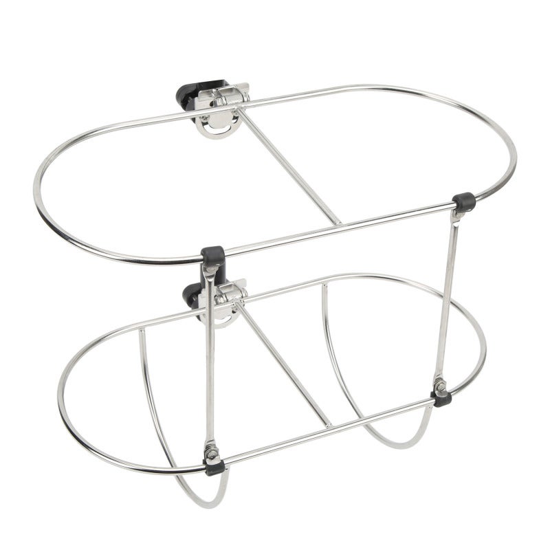 Boat Mudguard Rack 304 Stainless Steel Waterproof Rust Resistant Folding Double Holder - Deck Space Safety Rail Mounted Easy Use Yacht Equipment for Boats Yachts Marines - Image 4