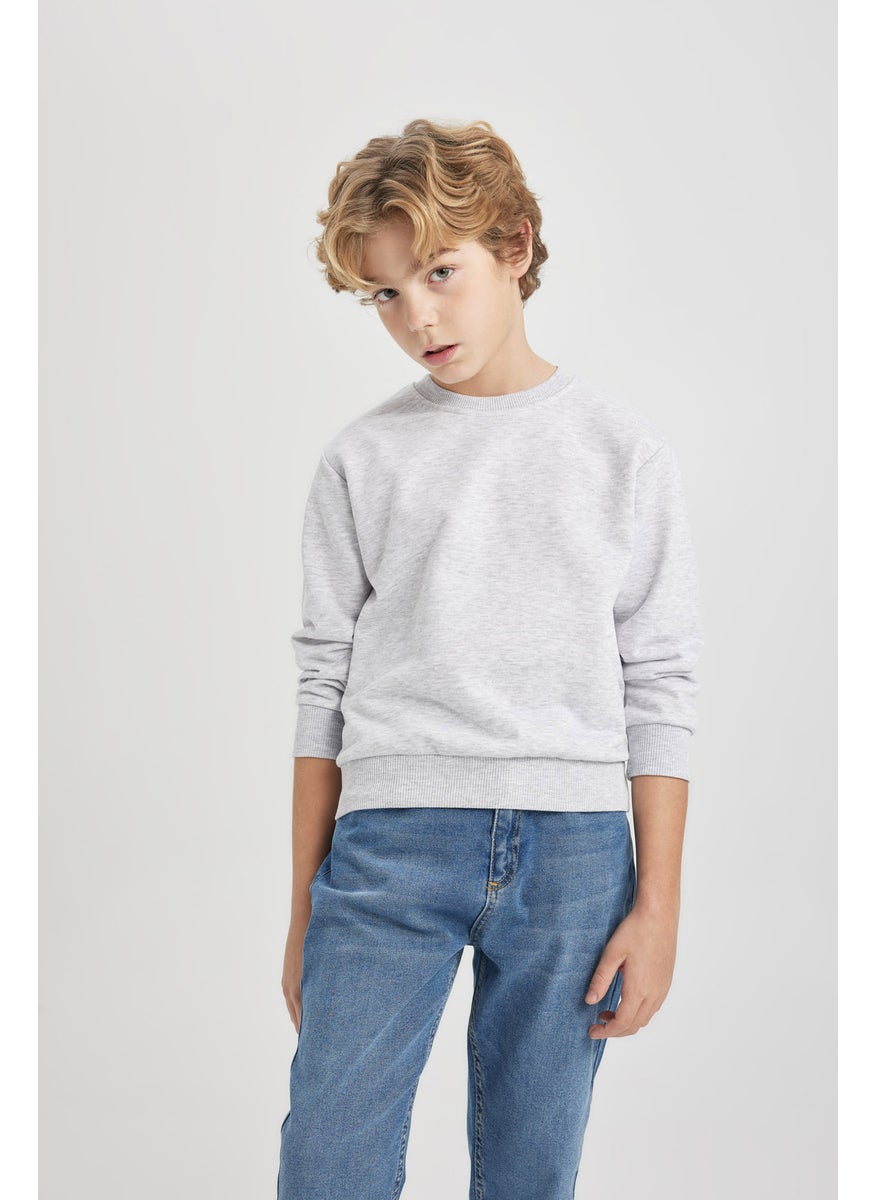 DeFacto - Boy Regular Fit Crew Neck Sweatshirt - Image 1
