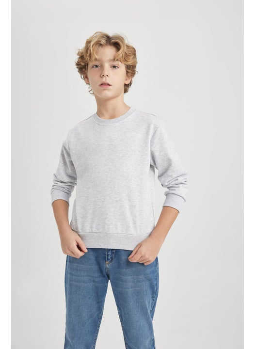 Boy Regular Fit Crew Neck Sweatshirt