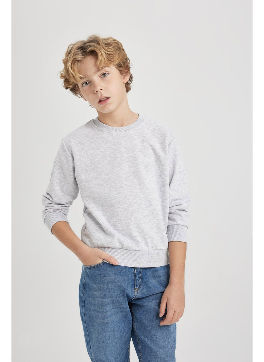 DeFacto - Boy Regular Fit Crew Neck Sweatshirt - Image 1