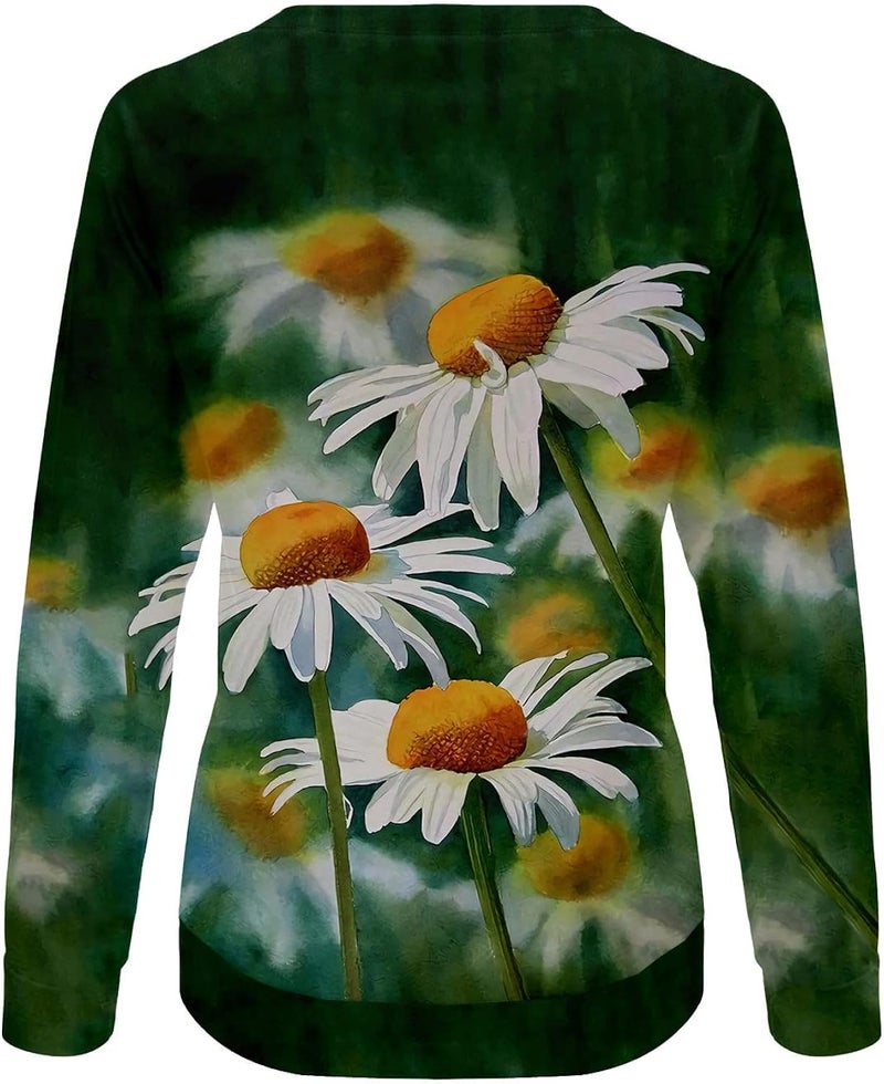 cheekyglo Long Sleeve Sweatshirt for Women Casual Graphic Print Workout Pullover Comfy Relaxed Fit Fall Shirts Blouse - Image 3