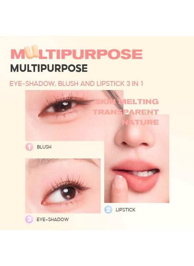 COLORKEY Soft Mist Multi-Purpose Cream, Makeup Blush, Matte Finish, Lips & Cheeks, For Eyes, Moisturizing, Long-Lasting, Non-Sticky(01 Rosy, 2.5G)  - Image 3