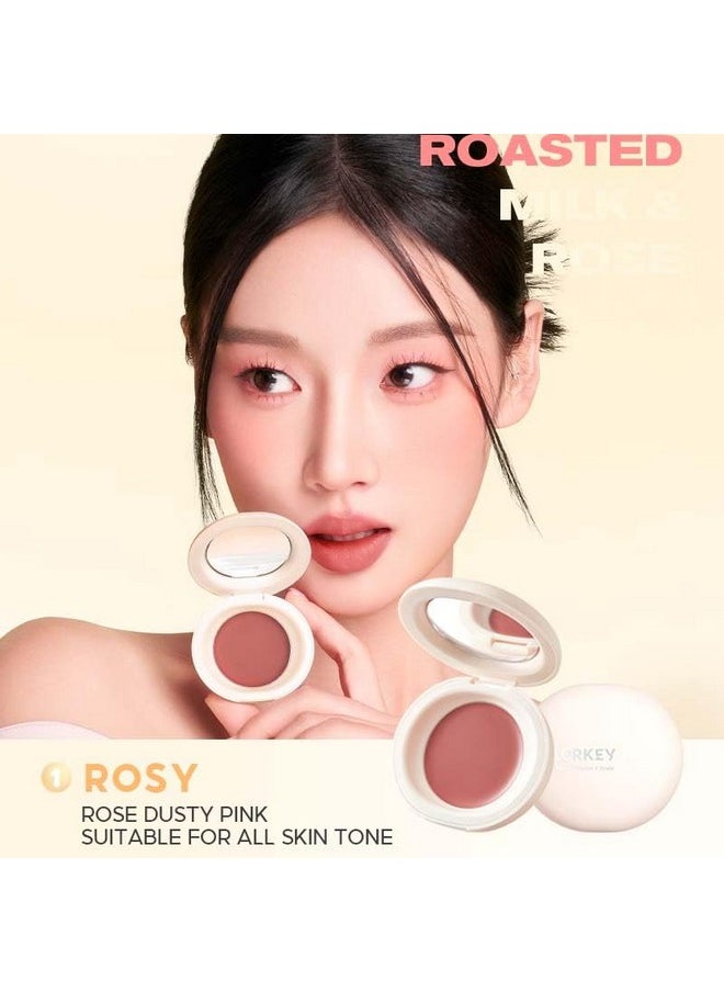 COLORKEY Soft Mist Multi-Purpose Cream, Makeup Blush, Matte Finish, Lips & Cheeks, For Eyes, Moisturizing, Long-Lasting, Non-Sticky(01 Rosy, 2.5G)  - Image 2
