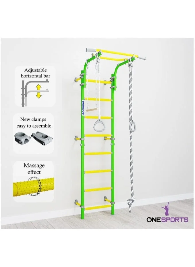رياضة واحدة Next Top Wall Bars Green Apple