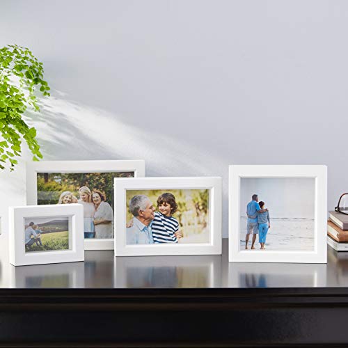 Lawrence Frames 795257 White Wood Treasure Box Shadow Box Picture Frame, 5x7 - Image 2