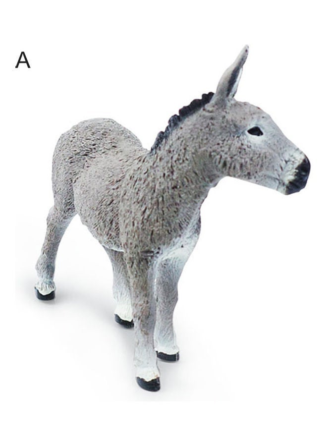 NIBEMINENT PVC Wild Donkey Figure for Kids