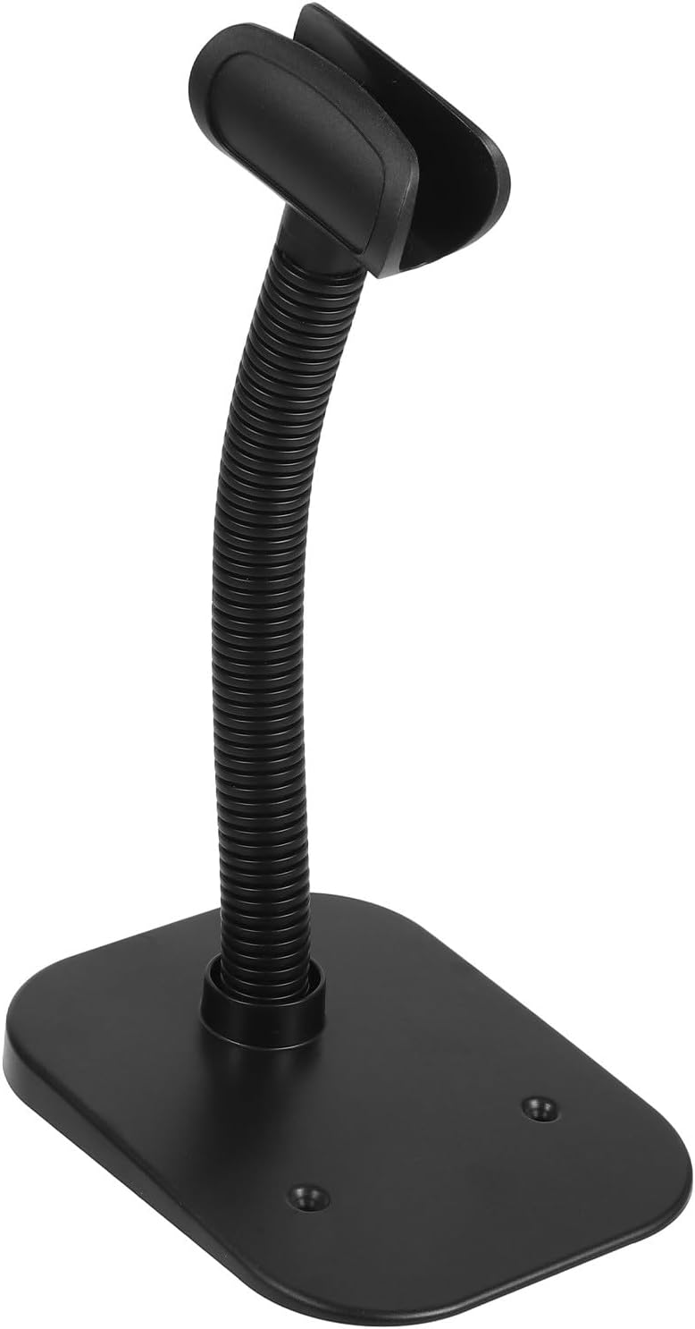Handheld Barcode Scanner Holder Stand Adjustable Plastic Bracket Base for Universal Barcode Scanners Desk Mount for Retail Warehouse Office Use - Image 1
