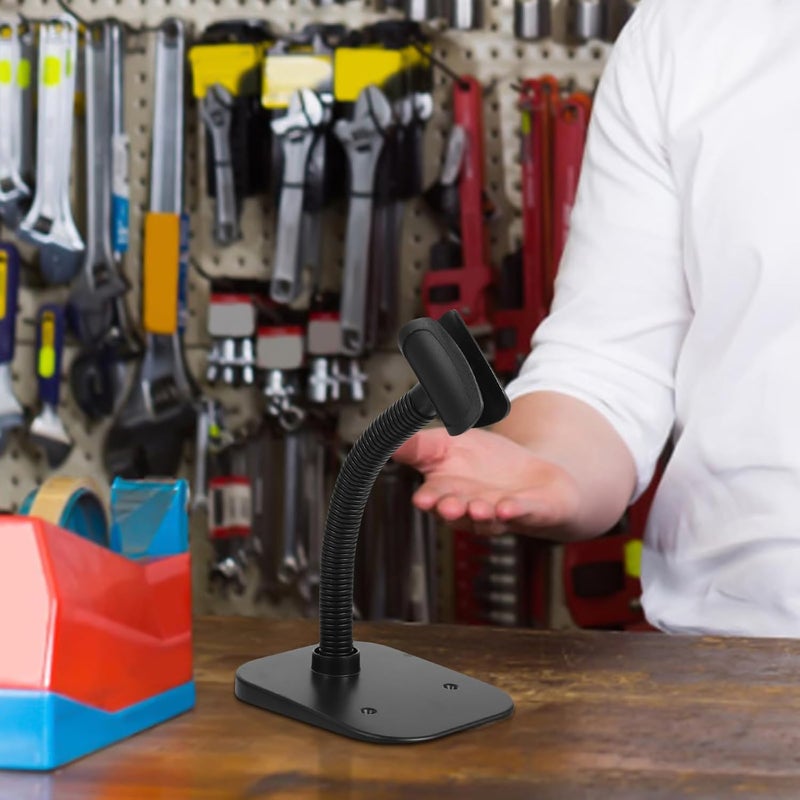 Handheld Barcode Scanner Holder Stand Adjustable Plastic Bracket Base for Universal Barcode Scanners Desk Mount for Retail Warehouse Office Use - Image 5