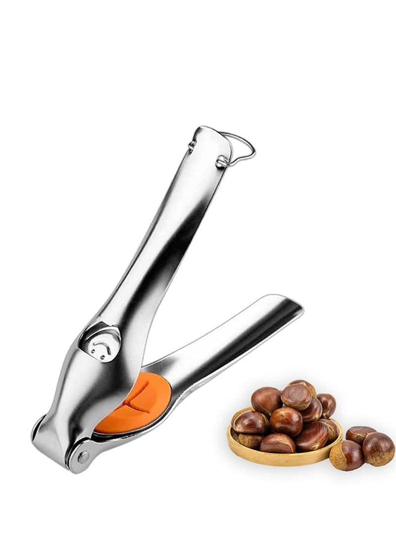 SYOSI - Nutcracker Chestnut Clip, Chestnut Cracker Tool, New Design Chestnut Quick Opener, Chestnut Peeler, Multifunctional Walnut Nut Cracker with Bottle Opener - Image 1