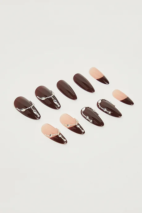 R&b Wearable Stick-On Nails Set