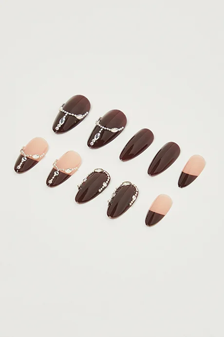 R&b Wearable Stick-On Nails Set