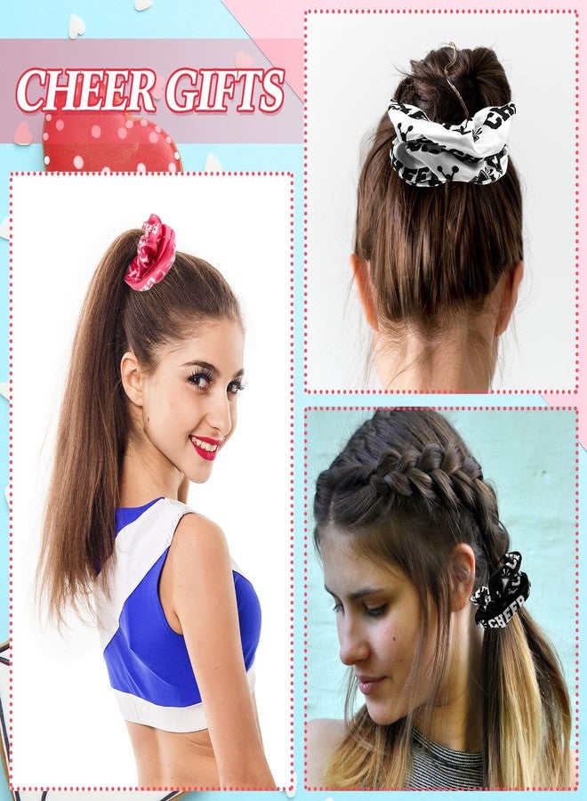 Mtlee 24 Pcs Cheer Scrunchie Cheer Hair Accessories Cheerleading Gifts for Cheerleading Hair Ties Cheerleading Elastics for Cheer Teams Birthday Party - Image 5