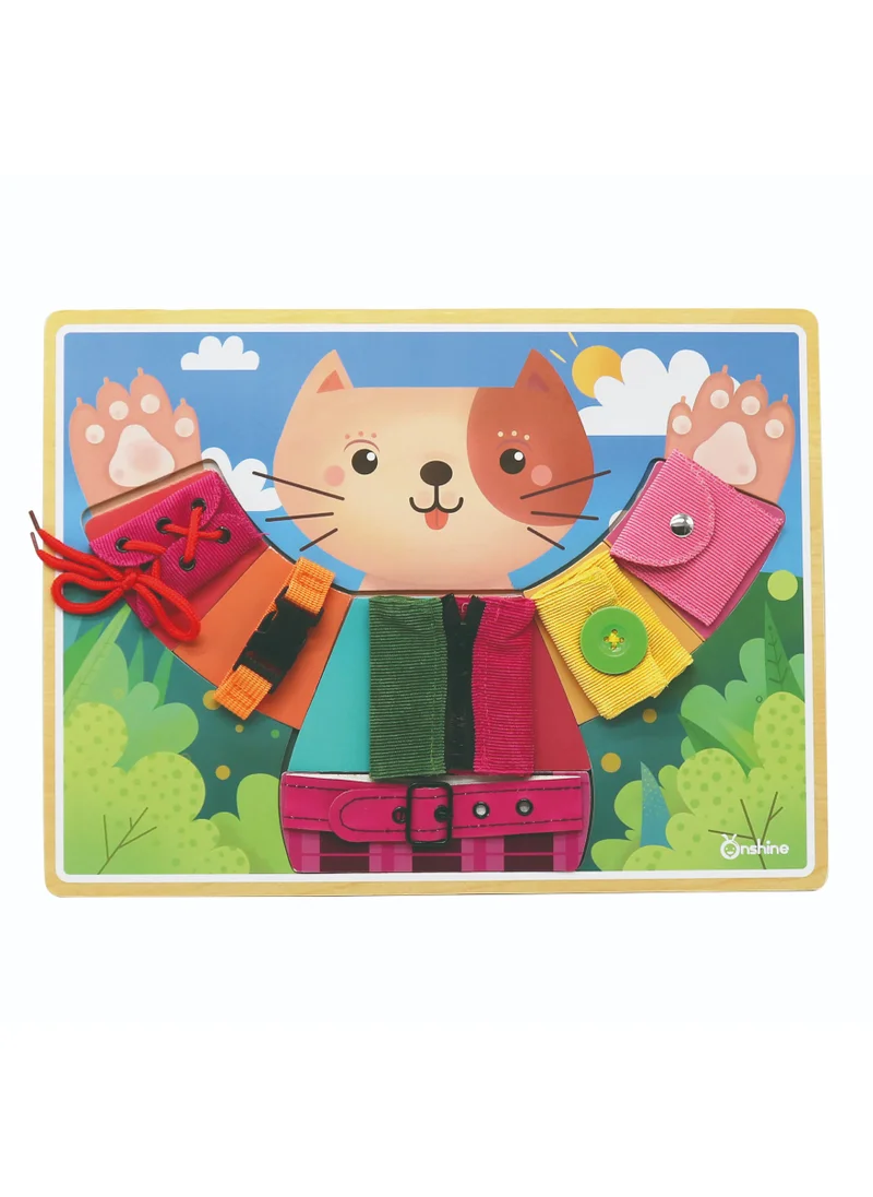 andreu Toys Basic Skills Board Little Cat Dress