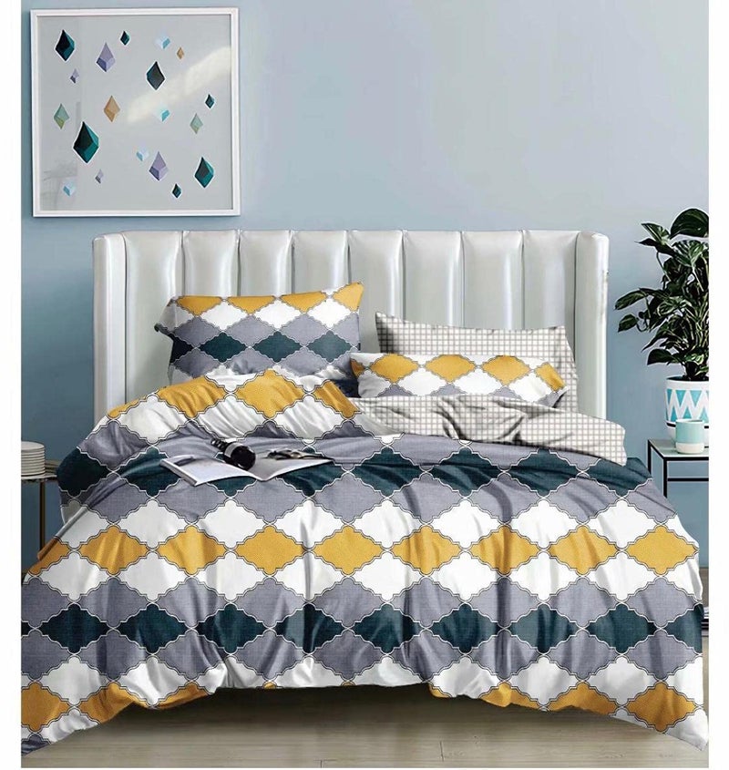 VIVEA RESERVE VIVEA RESERVE Premium 220 GSM Double Bed AC Comforter Soft Cotton Quilt for All Seasons Reversible Lightweight Includes 1 Comforter for Double Bed 90 x 100 inch Multidiamond 