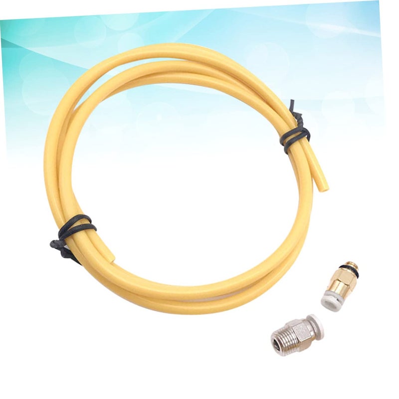 Gatuida Hot End Extrusion Quick Coupling Rotating PTFE Tube Connector for Printers Easy to Install Yellow Fitting for Bowden Extruders - Image 4