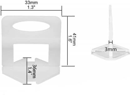 FLAMINGO ENTERPRISE FLAMINGO ENTERPRISE Tiles Leveling Tool Set 100 Wedges And 100 Clips 3mm Lever Tool 4 cm  - Image 3