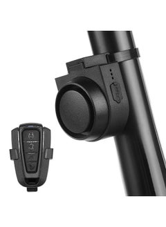 Wireless Bike Horn 115dB Loud Bicycle Anti-theft Horn IPX5 Bicycle Alarm Bell with 5 Sound Modes 3 Vibration Sensitivity Adjustment 3 Volume Adjustment