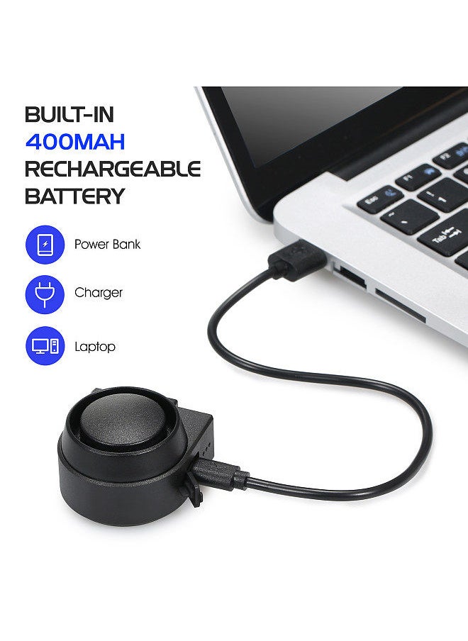 Antusi - Wireless Bike Horn 115dB Loud Bicycle Anti-theft Horn IPX5 Bicycle Alarm Bell with 5 Sound Modes 3 Vibration Sensitivity Adjustment 3 Volume Adjustment - Image 1