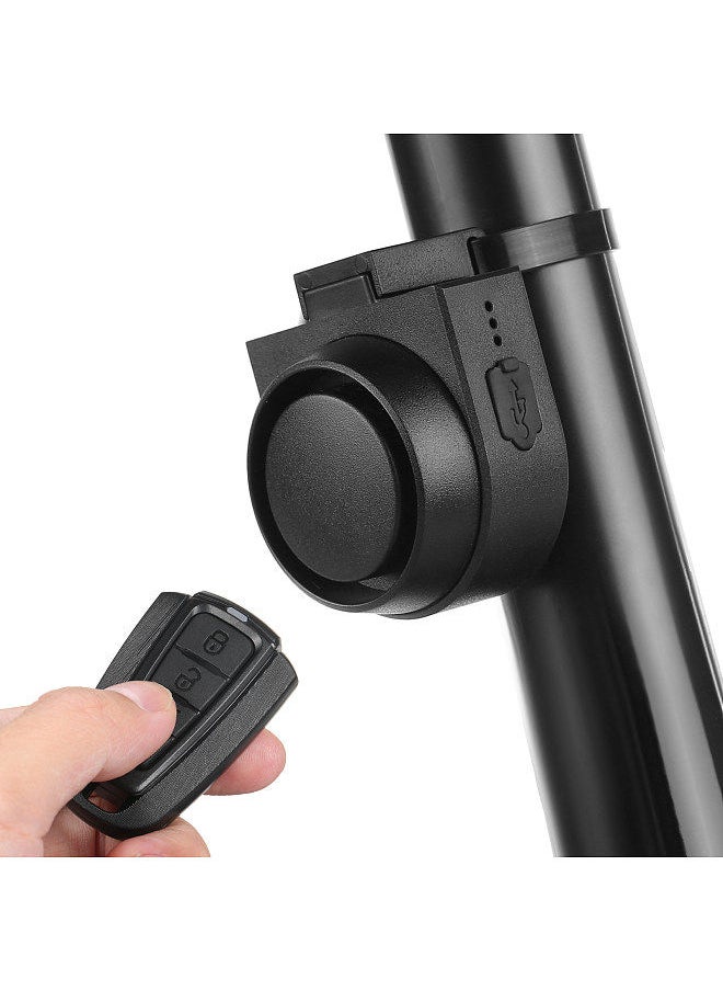 Antusi - Wireless Bike Horn 115dB Loud Bicycle Anti-theft Horn IPX5 Bicycle Alarm Bell with 5 Sound Modes 3 Vibration Sensitivity Adjustment 3 Volume Adjustment - Image 1