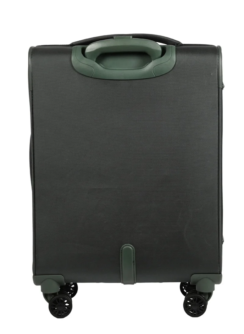 AMERICAN TOURISTER  Majoris + Suitcase, Cabin Size 59 cm, 4 Spinner Wheels, Soft Top, 100% Polyester, Balsam Green|TSA Combination Lock|Expandable - 3 Years International Warranty  | Best Price UAE