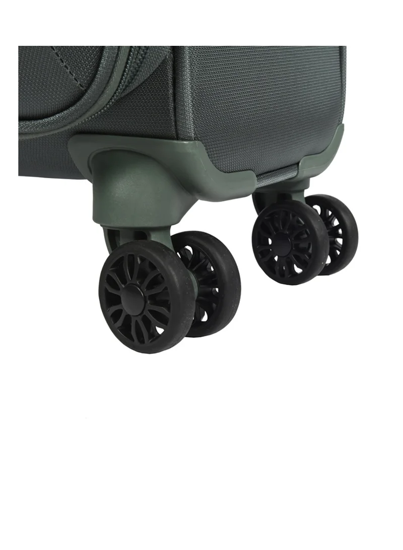 AMERICAN TOURISTER  Majoris + Suitcase, Cabin Size 59 cm, 4 Spinner Wheels, Soft Top, 100% Polyester, Balsam Green|TSA Combination Lock|Expandable - 3 Years International Warranty  | Best Price UAE