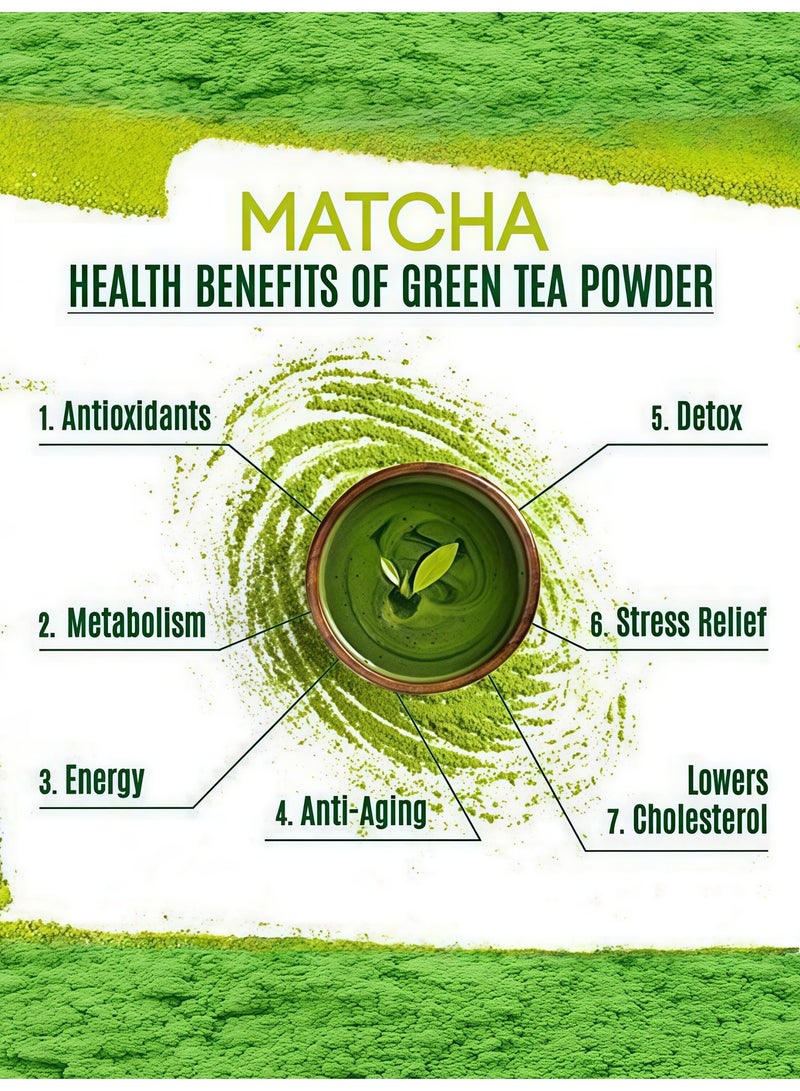 MATCHA (2pcs) Japanese Origin Matcha Powder 100g, Certified Organic for cooking and baking - Image 4