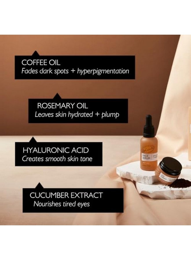 UpCircle Caffeinated Duo Our Face Serum And Eye Cream Duo Vitamin C Hyaluronic Acid + Coffee Oil Evens Skin Tone Reduces Puffiness + Dark Circles Vegan - Image 4
