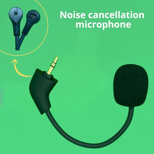 TUANRIVER Replacement Mic for HyperX Cloud, Cloud X, Cloud II, Cloud Core, Cloud Pro Silver (New Version After 2021) – Noise Cancelling Boom Microphone Compatible with Gaming Consoles, PC, 3.5mm Jack - Image 5