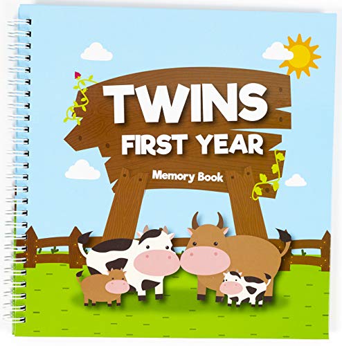 Unconditional rosie Great Newborn Twins by Unconditional Rosie A Beautiful Baby Memory Book for Documenting their First Year Gorgeous and Perfect Baby Twin Gifts Cows Edition Twins Baby Items that Youll Love - Image 1