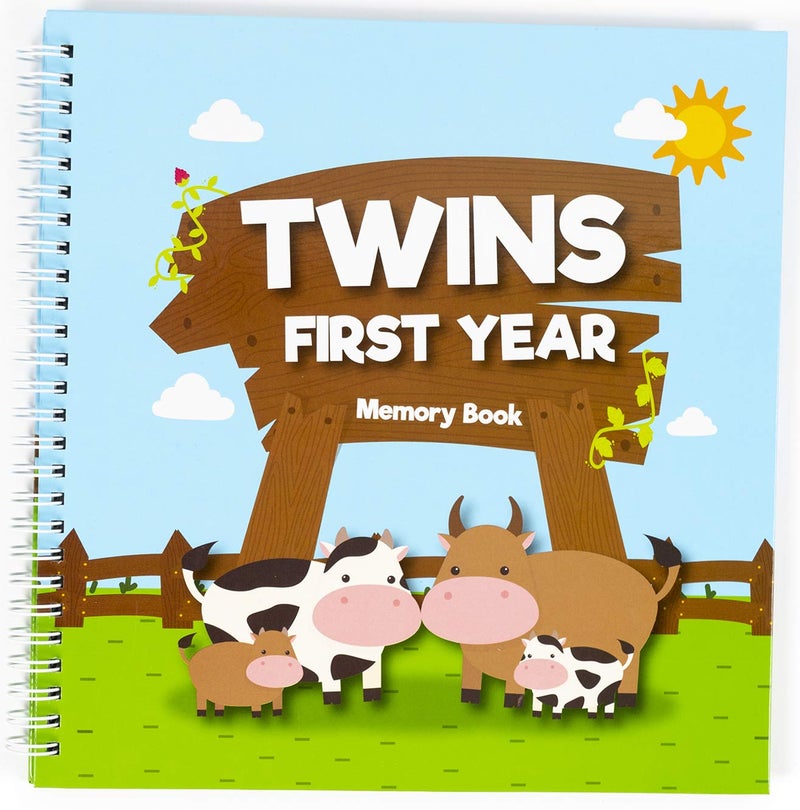 Unconditional rosie Great Newborn Twins by Unconditional Rosie A Beautiful Baby Memory Book for Documenting their First Year Gorgeous and Perfect Baby Twin Gifts Cows Edition Twins Baby Items that Youll Love - Image 3