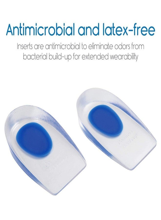 Clopic - Silicone Gel Heel Cups and hight increase Pad - Shoe Inserts for Plantar,Sore,Bone Spur Protector for Men,Women Absorb Shock and Moisturizing for Cracked Heel (Insoles Cup) - Image 2