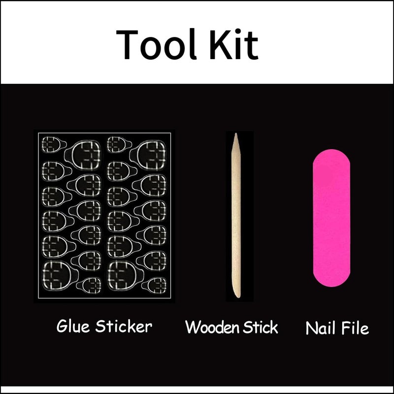 SPNBCQ Short Press on Nails Square Fake Nails Leopard Print French Tip False Nails with 3D Flower Design Cute Stick on Full Cover Glue on Nails for Women 24Pcs - Image 5